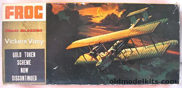 Frog 1/72 Vickers Vimy Trail Blazers - Orange Series, F163 plastic model kit